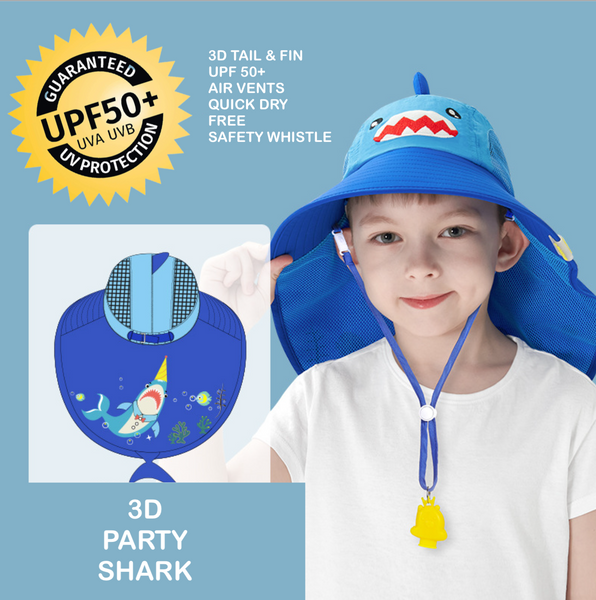 3D Beach Hat - Party Shark