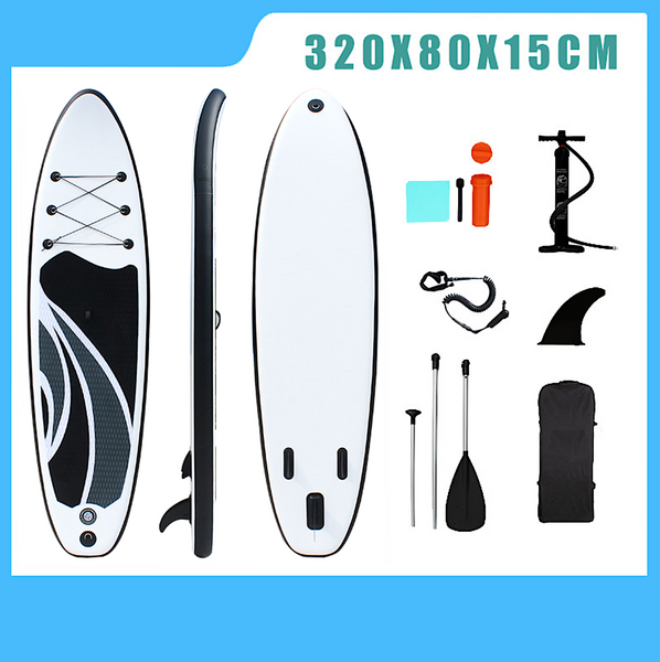 SUP 3.2m Stand up Paddle Board (Inflatable) - Black Wave