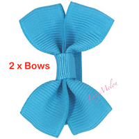 2 X 2 Inch hair bows - hair clips
