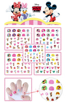 Kids nail stickers Frozen Minnie Pony Peppa princess nail art girls kids Barbie