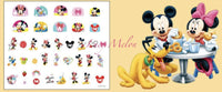 Kids nail stickers Frozen Minnie Pony Peppa princess nail art girls kids Barbie