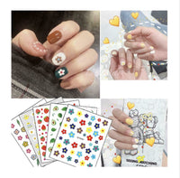 DIY Nail art stickers 3D decals manicure French tips removable instagram flower
