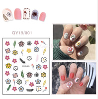 DIY Nail art stickers 3D decals manicure French tips removable instagram flower