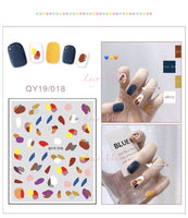 DIY Nail art stickers 3D decals manicure French tips removable instagram flower