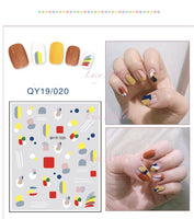 DIY Nail art stickers 3D decals manicure French tips removable instagram flower