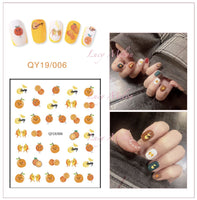 DIY Nail art stickers 3D decals manicure French tips removable instagram flower