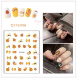 DIY Nail art stickers 3D decals manicure French tips removable instagram flower