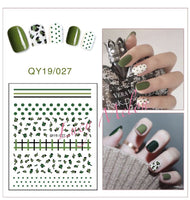 DIY Nail art stickers 3D decals manicure French tips removable instagram flower