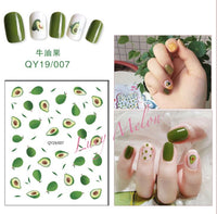 DIY Nail art stickers 3D decals manicure French tips removable instagram flower