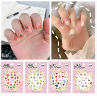 DIY Nail art stickers 3D decals manicure French tips removable instagram flower