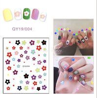 DIY Nail art stickers 3D decals manicure French tips removable instagram flower