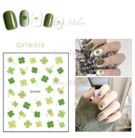 DIY Nail art stickers 3D decals manicure French tips removable instagram flower