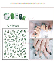 DIY Nail art stickers 3D decals manicure French tips removable instagram flower