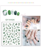 DIY Nail art stickers 3D decals manicure French tips removable instagram flower