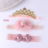 Baby Girl Headbands Handmade Xmas Baby shower kid newborn bow shoe set Turban