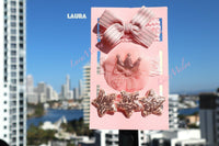 Baby Girl Headbands Handmade Xmas Baby shower kid newborn bow shoe set Turban