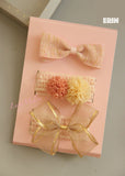 Baby Girl Headbands Handmade Xmas Baby shower kid newborn bow shoe set Turban