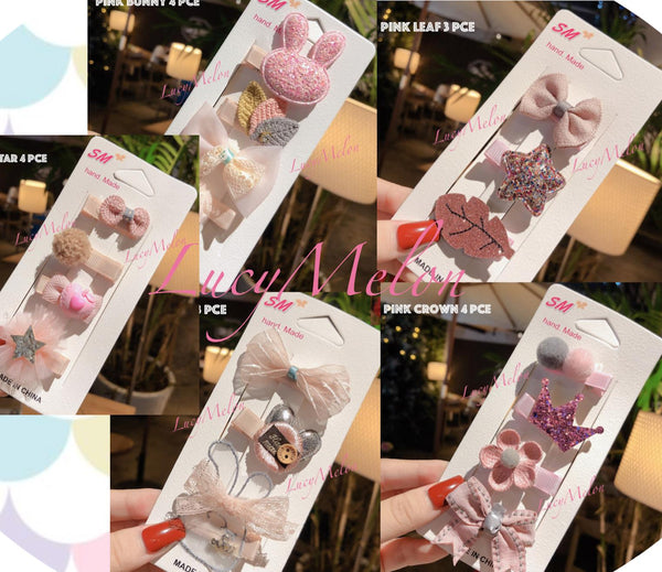 Girls Hair Clips handmade designer hairbands kids cute baby shower gift xmas