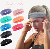 Sports Yoga Gym Stretch Cotton Headband Head Band hair band Women Men sweatband