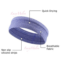 Sports Yoga Gym Stretch Cotton Headband Head Band hair band Women Men sweatband