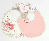 Baby girls bib Designer kids bib smock burp cloths feeding insta Baby shower