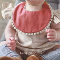 Baby girls bib Designer kids bib smock burp cloths feeding insta Baby shower