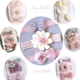 Baby headband bow turban hair bands kids girl hairbands shoe sets bulk newborn