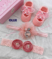 Baby headband bow turban hair bands kids girl hairbands shoe sets bulk newborn