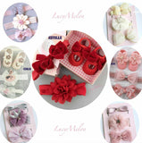 Baby headband bow turban hair bands kids girl hairbands shoe sets bulk newborn