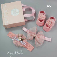 Baby headband bow turban hair bands kids girl hairbands shoe sets bulk newborn