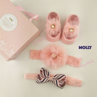 Baby headband bow turban hair bands kids girl hairbands shoe sets bulk newborn