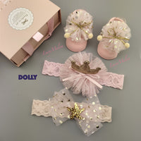 Baby headband bow turban hair bands kids girl hairbands shoe sets bulk newborn