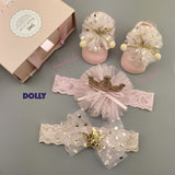 Baby headband bow turban hair bands kids girl hairbands shoe sets bulk newborn