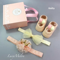 Baby headband bow turban hair bands kids girl hairbands shoe sets bulk newborn