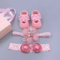 Baby headband bow turban hair bands kids girl hairbands shoe sets bulk newborn