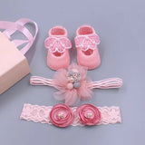 Baby headband bow turban hair bands kids girl hairbands shoe sets bulk newborn