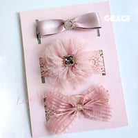 Baby headband bow turban hair bands kids girl hairbands shoe sets bulk newborn