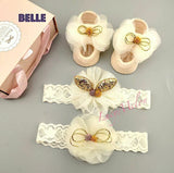 Baby headband bow turban hair bands kids girl hairbands shoe sets bulk newborn