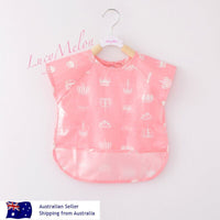 Baby Kid Bib Apron Smock Waterproof Short Long Sleeve Art Feeding Painting