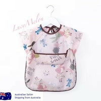 Baby Kid Bib Apron Smock Waterproof Short Long Sleeve Art Feeding Painting