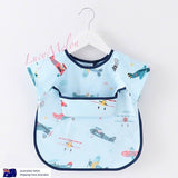 Baby Kid Bib Apron Smock Waterproof Short Long Sleeve Art Feeding Painting