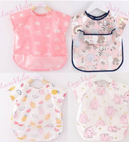 Baby Kid Bib Apron Smock Waterproof Short Long Sleeve Art Feeding Painting