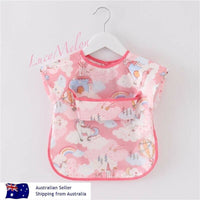 Baby Kid Bib Apron Smock Waterproof Short Long Sleeve Art Feeding Painting
