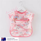 Baby Kid Bib Apron Smock Waterproof Short Long Sleeve Art Feeding Painting