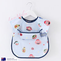 Baby Kid Bib Apron Smock Waterproof Short Long Sleeve Art Feeding Painting
