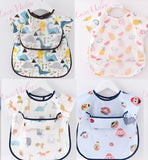 Baby Kid Bib Apron Smock Waterproof Short Long Sleeve Art Feeding Painting