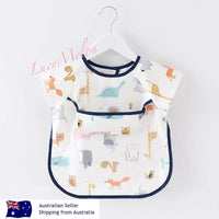 Baby Kid Bib Apron Smock Waterproof Short Long Sleeve Art Feeding Painting