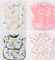 Baby Kid Bib Apron Smock Waterproof Short Long Sleeve Art Feeding Painting