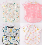 Baby Kid Bib Apron Smock Waterproof Short Long Sleeve Art Feeding Painting