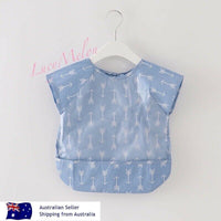 Baby Kid Bib Apron Smock Waterproof Short Long Sleeve Art Feeding Painting